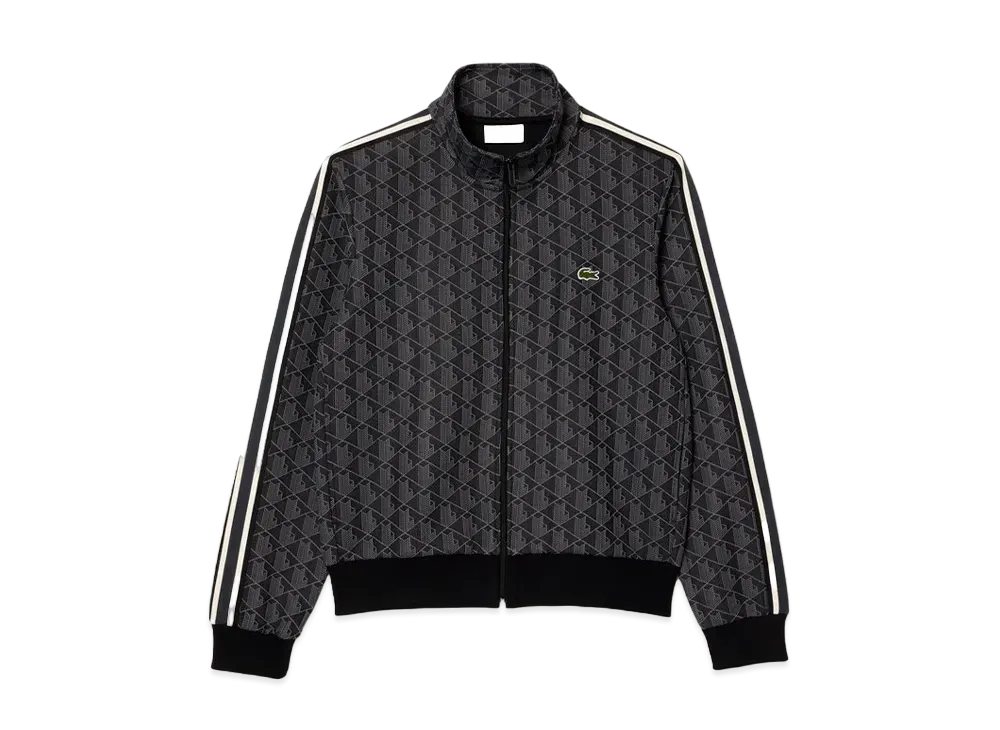 LACOSTE Monogram Jacquard Track Jacket "Black"