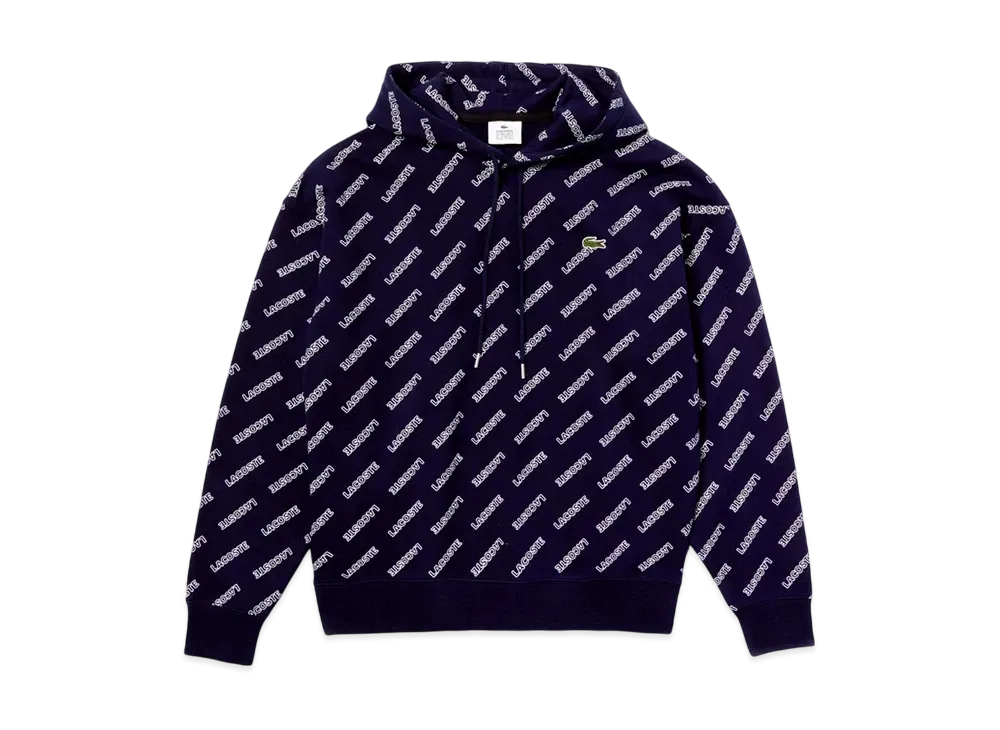 LACOSTE LIVE Name All Over Pattern Parka "Navy"