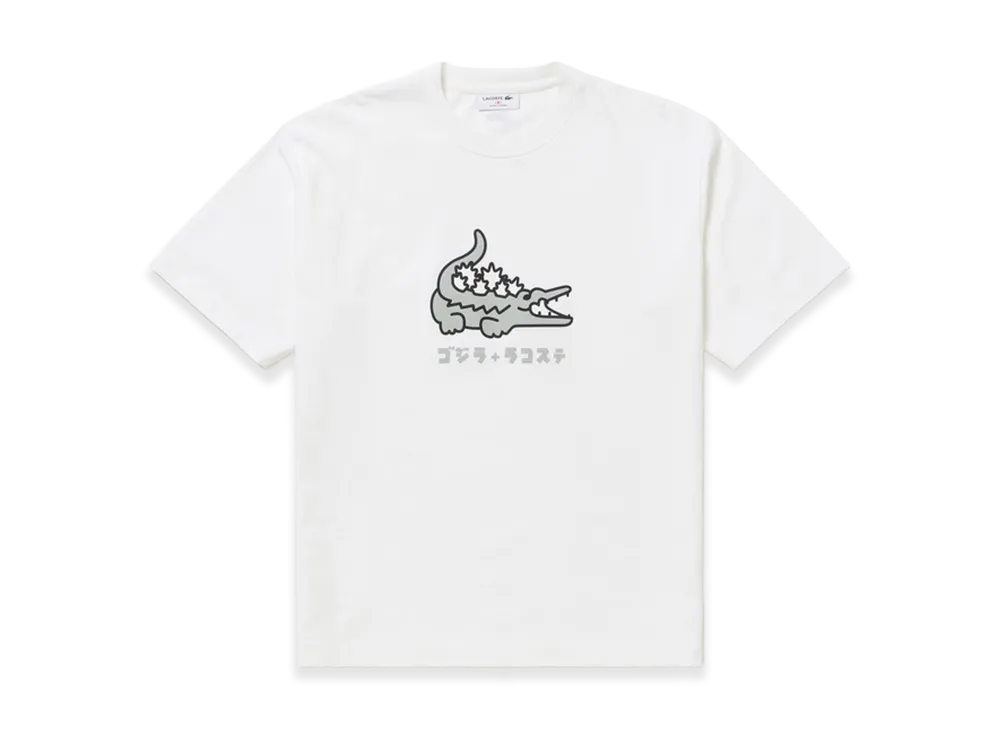 LACOSTE x Godzilla 2.0 Tee "White"