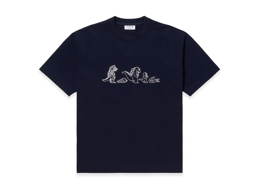 LACOSTE x Godzilla 2.0 Team Godzilla Tee "Navy"