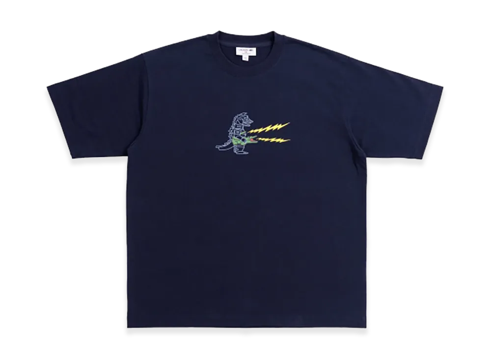 LACOSTE x Godzilla 2.0 Mechagodzilla Tee "Navy"