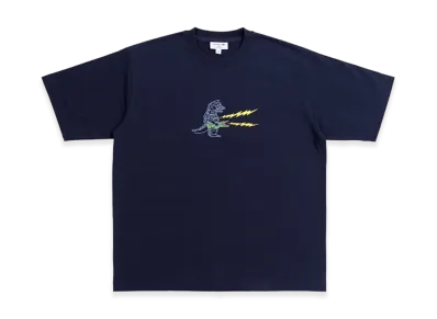 LACOSTE x Godzilla 2.0 Mechagodzilla Tee "Navy"