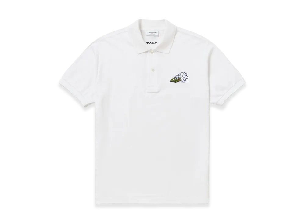 LACOSTE x Godzilla 2.0 Godzilla Head Polo Shirt "White"
