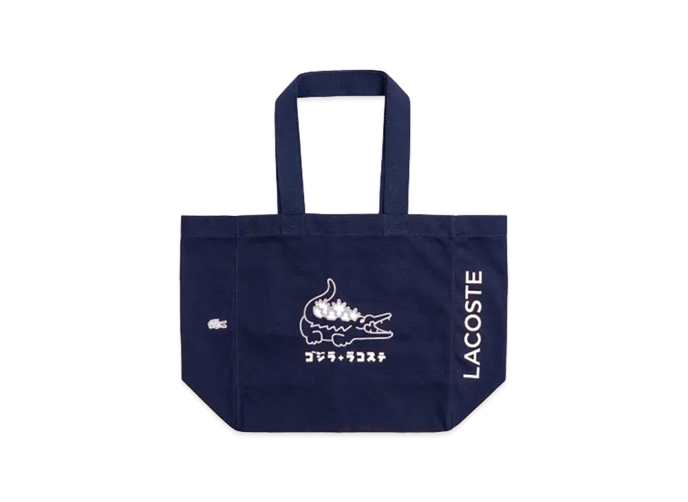 LACOSTE x Godzilla 2.0 Tote Bag "Navy"