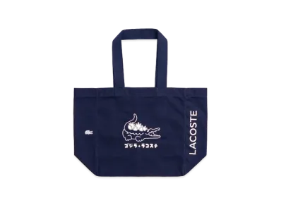 LACOSTE x Godzilla 2.0 Tote Bag "Navy"
