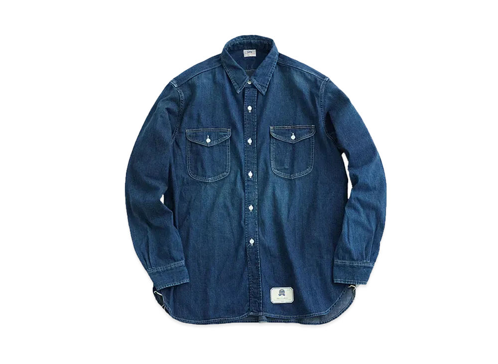 Lee x Scye for UNITED ARROWS Work Shirt "Cobalt"
