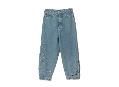 Lee x beautiful people Double-End Denim Riders-Painter Pants "Bleach"
