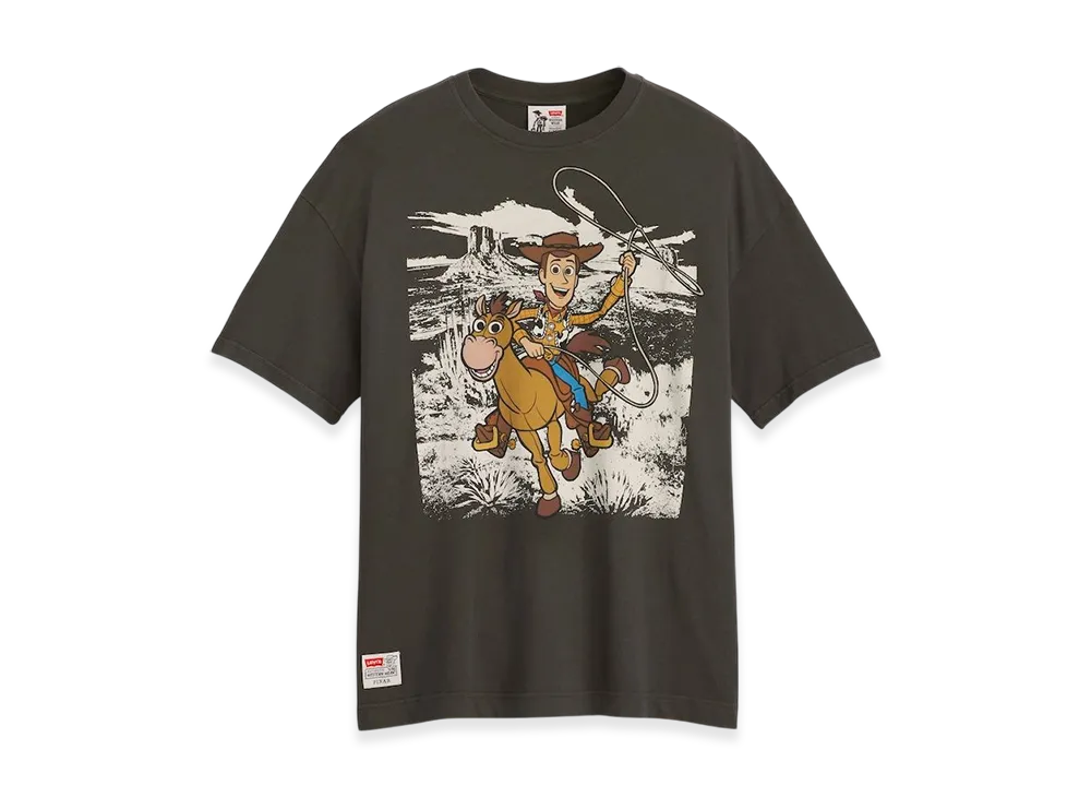 LEVI'S x Toy Story Boxy Tee - Woody "Black"