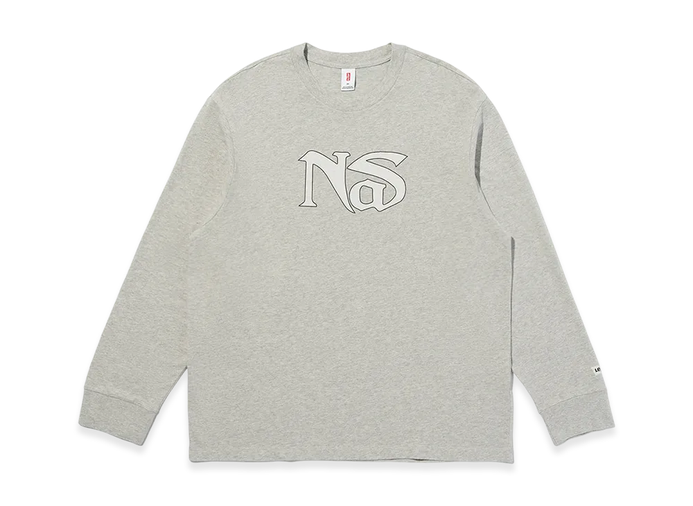 LEVI'S x Nas Logo Long Sleeve T-shirt "Grey"