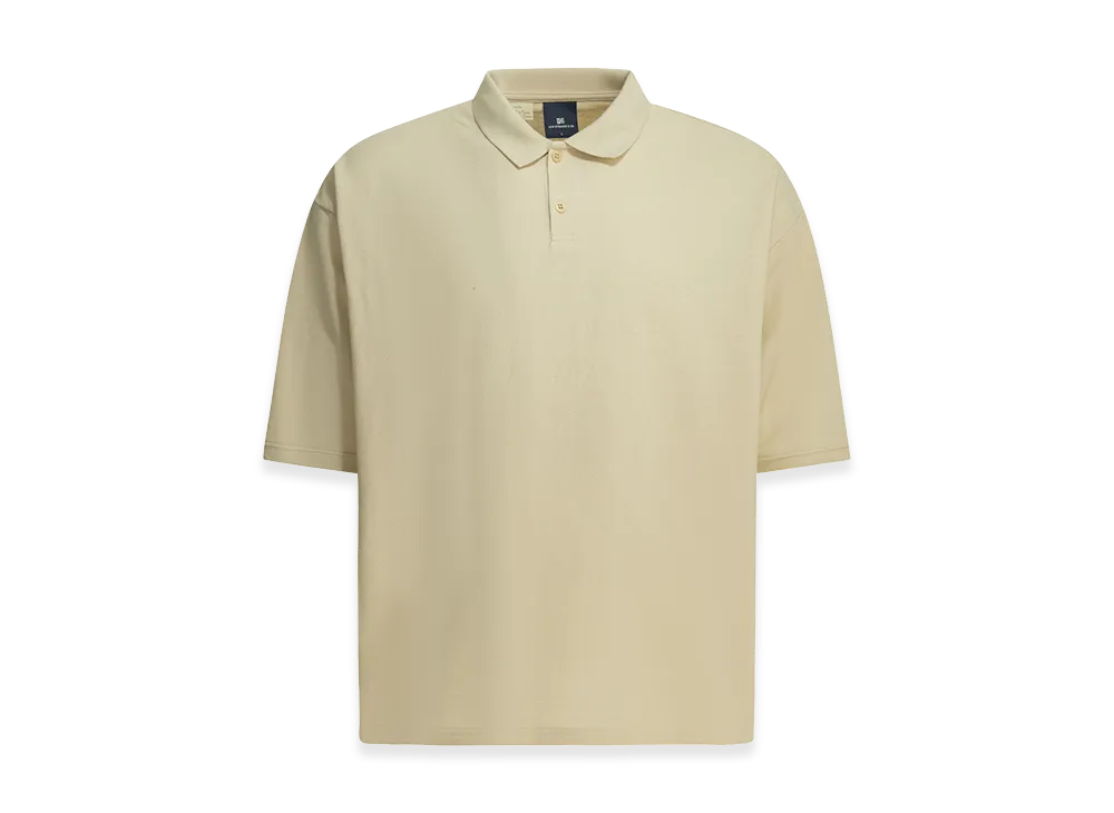 LEVI'S Blue Tab Polo Shirt With Buttons "Beige"