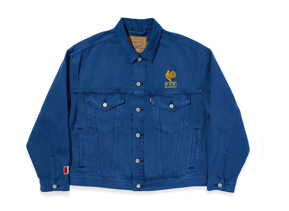LEVI'S Soccer Collection France Type III Trucker Jacket "Blue"