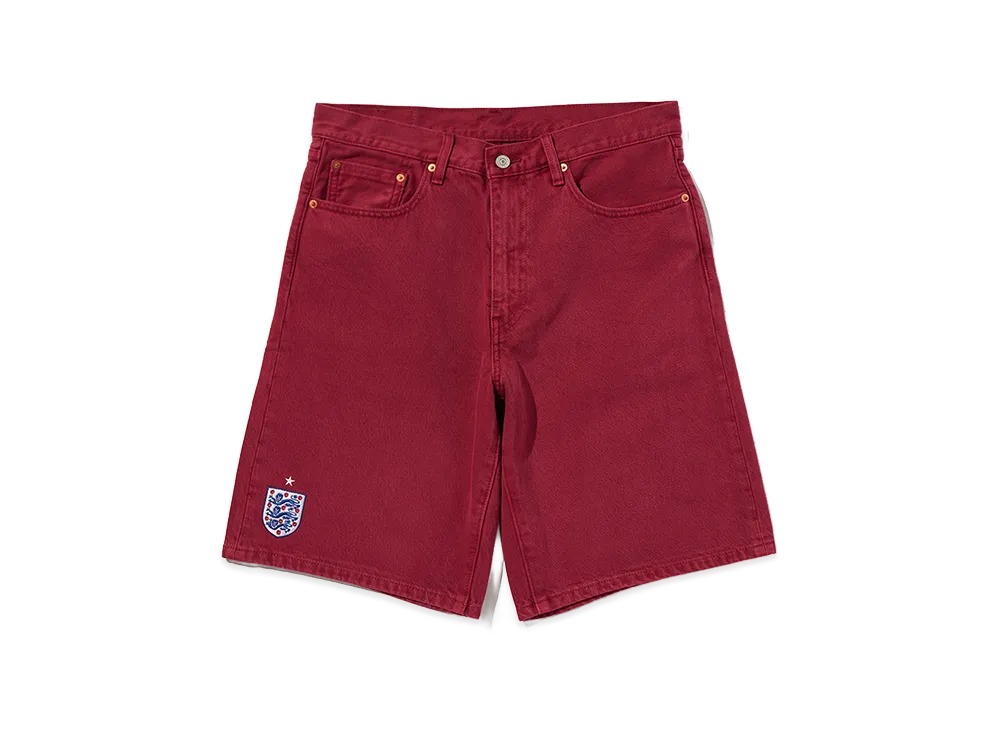 LEVI'S Soccer Collection England 478 Baggy Shorts "Red"