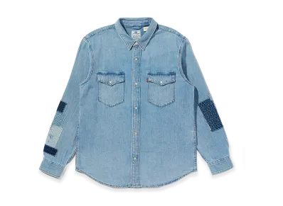 LEVI'S 501 Day Special Collection Relaxed Fit Western Shirt "Light Indigo"