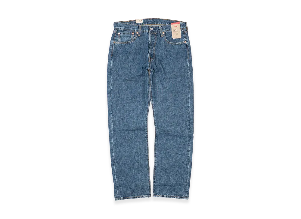 Levi's Button Fly Straight Jeans "Dark Stonewash"