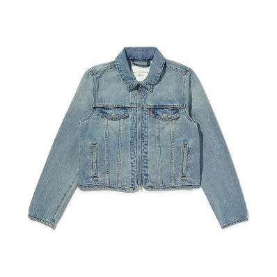 Levi’s x BLACKPINK ROSE Women's Zip-Up Trucker Jacket "Light Wash"