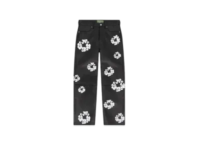 LEVI'S x Denim Tears Leather Cotton Wreath Jeans "Black"