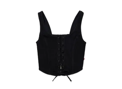 LEVI'S X Barbie Ferreira Lace Up Corset "Black"