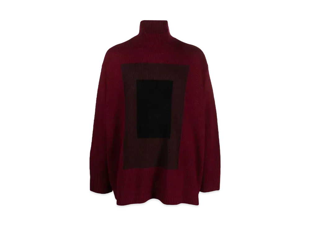 LEVI'S Made & Crafted Graphic Turtleneck Sweater "Dark Red"