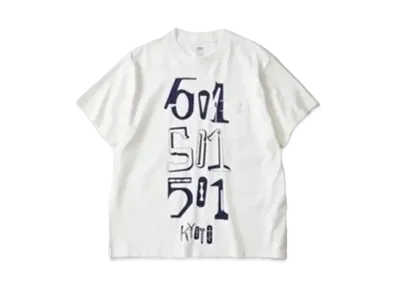 LEVI'S 501 Graphic T-Shirt powered by Akio Hasegawa "White"