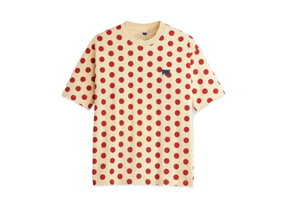 リーバイス 2024AW スケートトリコロール スペシャル グラフィックTシャツ ポルカドット "レッド"