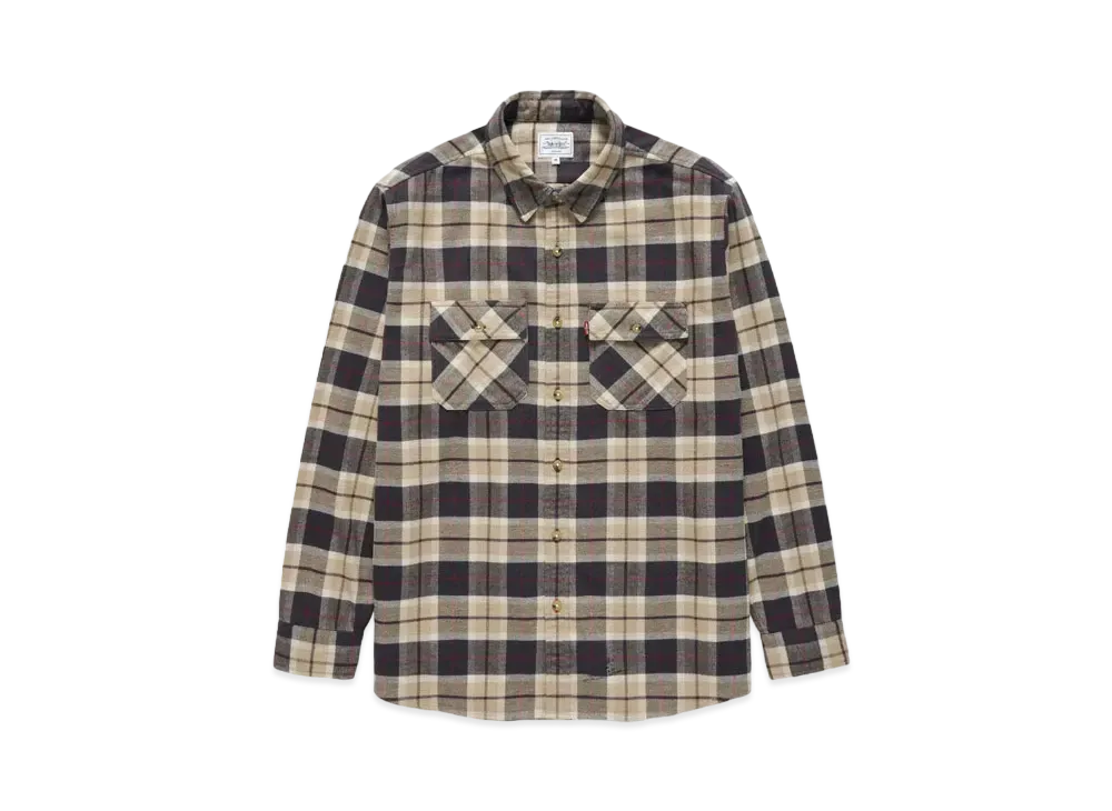 LEVI'S x JJJJound Plaid Shirt "Brown"