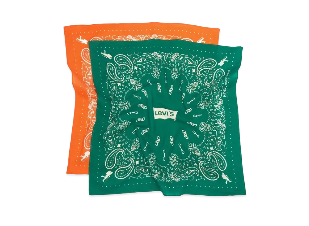 LEVI'S x END Mount Rambler Paisley Bandana (2 Pack) "Multi"