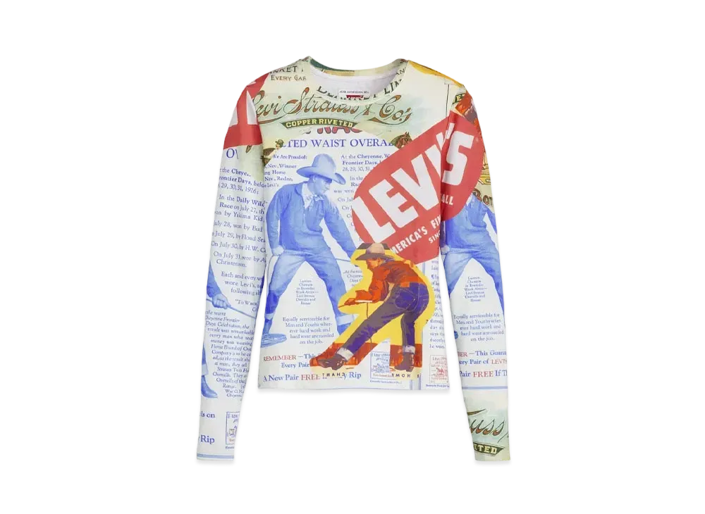LEVI'S x ADSB ANDERSSON BELL Second Skin Top "Collage Print"