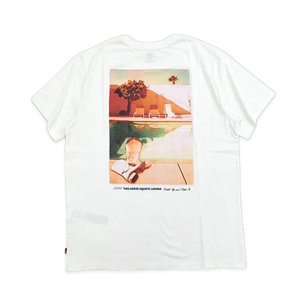 Levi’s Two Horse Aquatic Lounge Relaxed Fit S/S Tee "White"