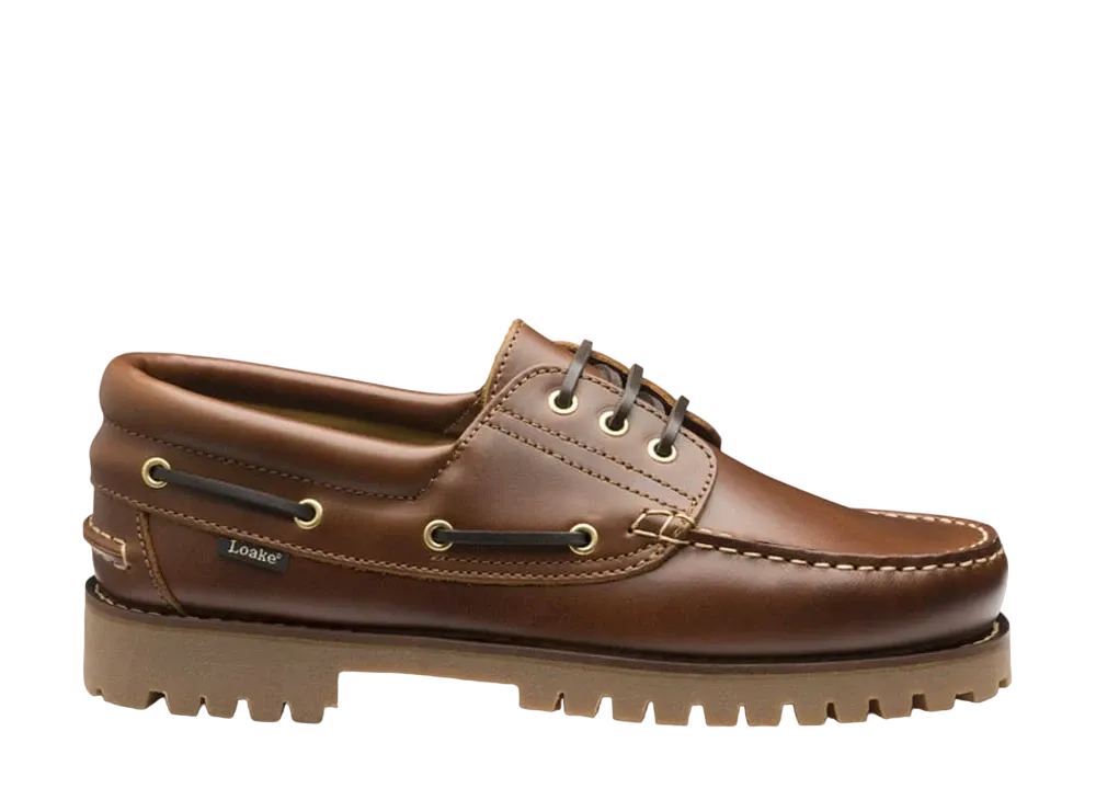 Loake 522 F Fit "Brown" Rubber Sole