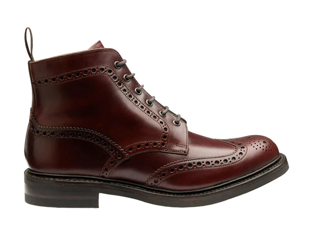 Loake Bedale G Fit "Burgundy" Rubber Sole