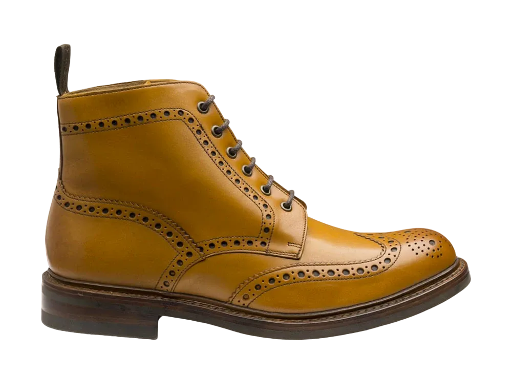Loake Bedale G Fit "Tan" Rubber Sole