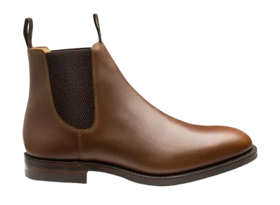 Loake Chatsworth G Fit "Brown Waxy" Dainite, Rubber Sole