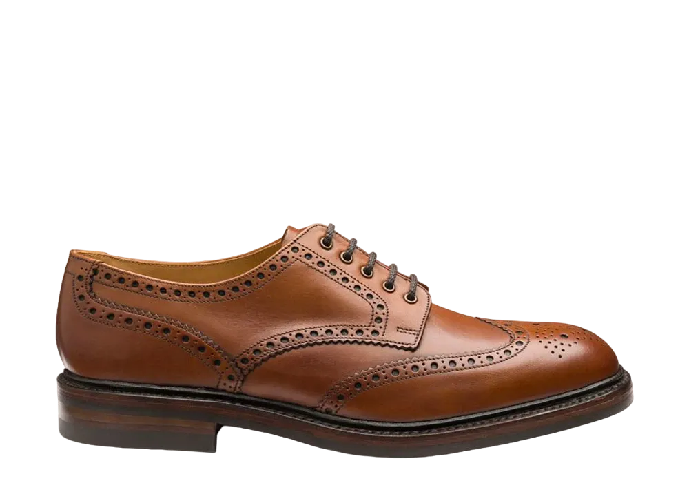 Loake Chester F Fit "Mahogany" Dainite, Rubber Sole