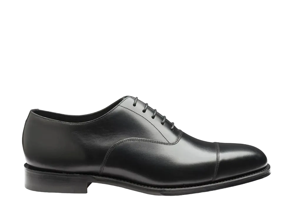 Loake Aldwych F Fit "Black" Leather Sole