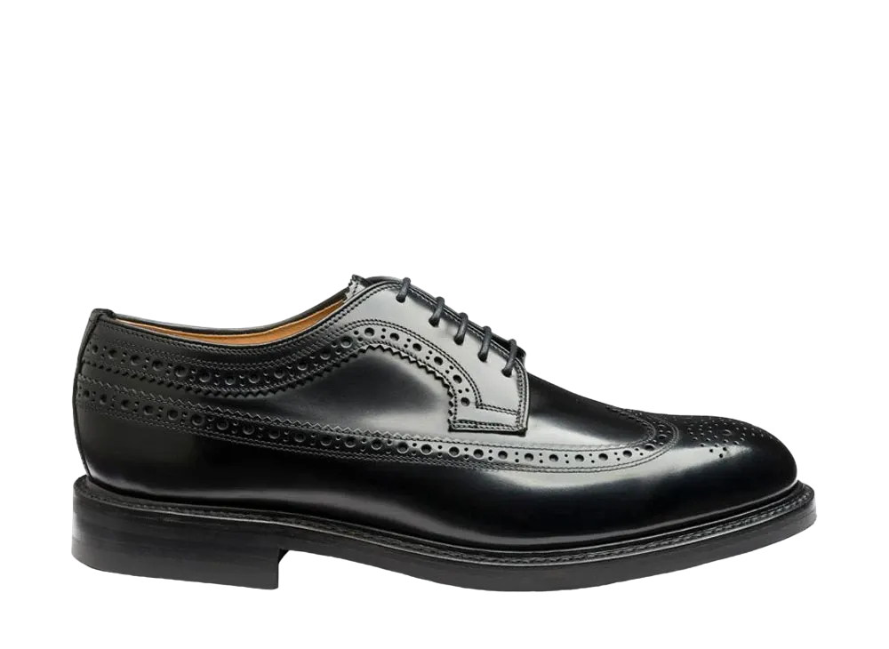 Loake Sovereign F Fit "Black" Rubber Sole