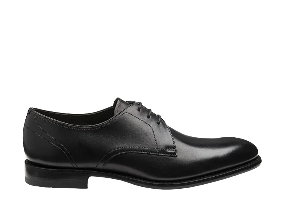 Loake Atherton F Fit "Black" Leather & Rubber Sole