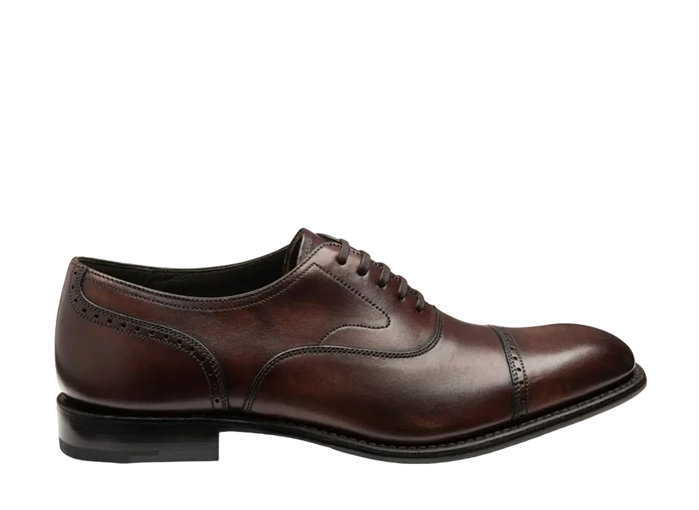 Loake Hughes F Fit "Burgundy" Leather & Rubber Sole