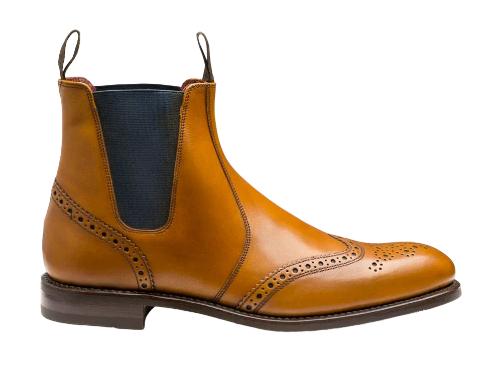 Loake Hoskins F Fit "Tan" Rubber Sole