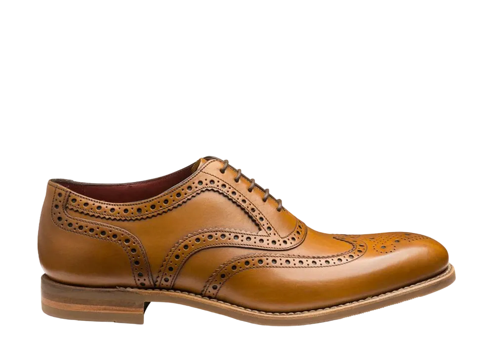 Loake Kerridge F Fit "Tan" Rubber Sole