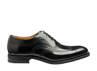 Loake Bloomsbury F Fit "Black" Rubber Sole
