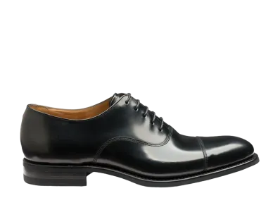 Loake Finsbury F Fit "Black" Rubber Sole