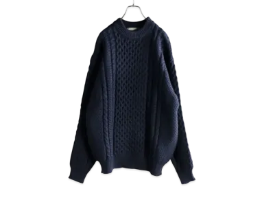 L.L.Bean Wayne Fisherman's Sweaters "Navy"