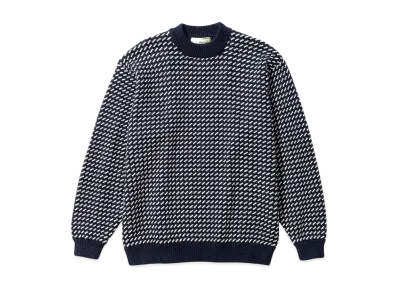 L.L.Bean Wayne Sweater Bird's-Eye "Navy/Natural"