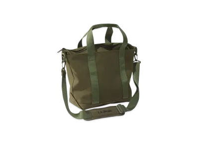 L.L.Bean Hunter's Tote Bag Zip-Top with Shoulder Strap "Olive Drab"