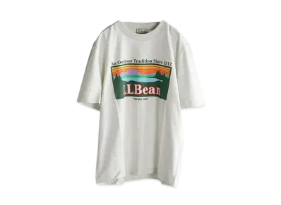 L.L.Bean Morrill Short-Sleeve Katahdin Logo Tee "Birch"