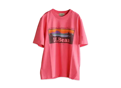 L.L.Bean Morrill Short-Sleeve Katahdin Logo Tee "Pink"