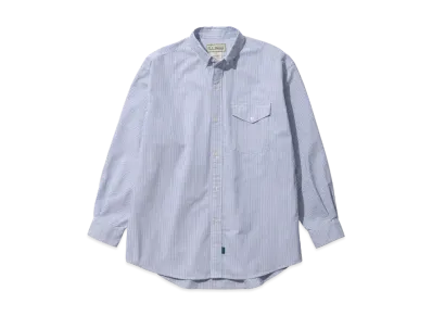 L.L.Bean Men's Orono Long-Sleeve Shirt "Sax/White"