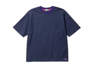 L.L.Bean Union Short-Sleeve Striped T-Shirt "Purple/Green"