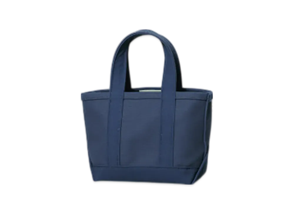 L.L.Bean Solid Boat And Tote Bag Mini Made In USA "Navy"