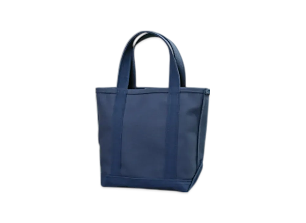 L.L.Bean Solid Boat And Tote Bag Small Made In USA "Navy"